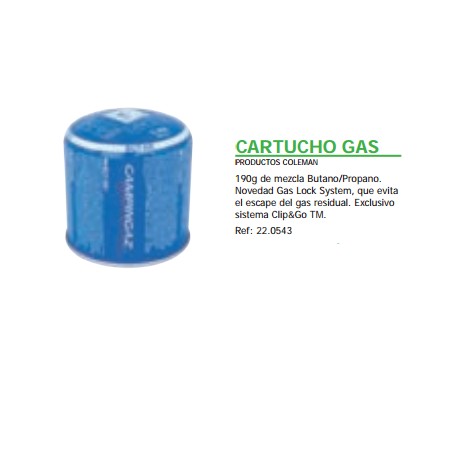 CARTUCHO GAS PRODUCTOS COLEMAN